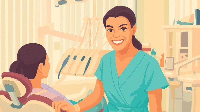 Une spécialiste du traitement des racines dentaires