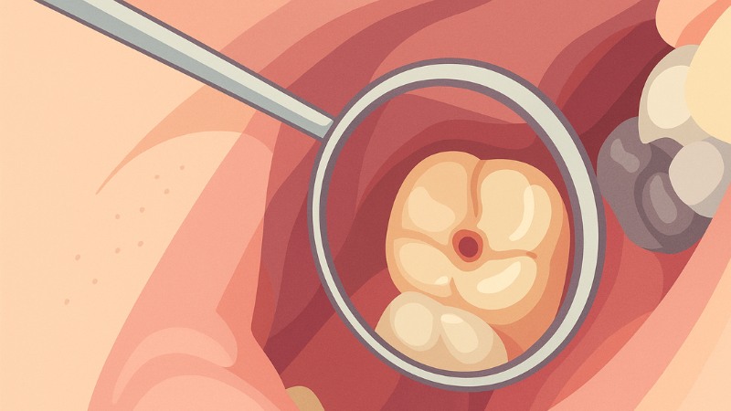 Une carie dentaire à soigner chez le dentiste