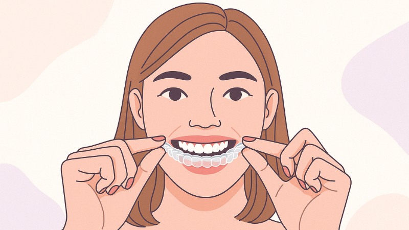 Une femme qui a trouvé le meilleur Invisalign à Paris
