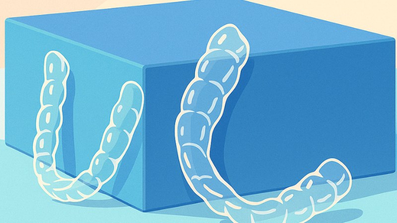 Une gouttière dentaire Invisalign