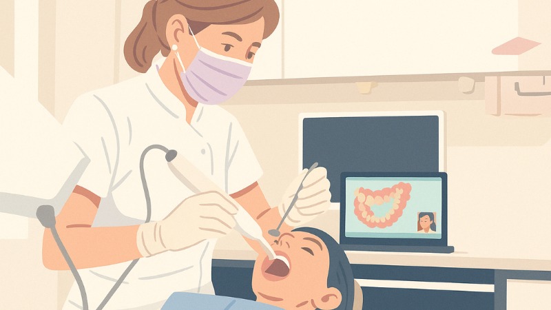 Une prise d'empreinte dentaire numérique pour un traitement Invisalign