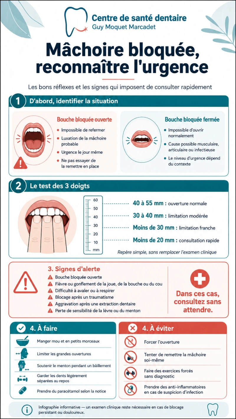 inforgraphie machoire bloquee centre dentaire